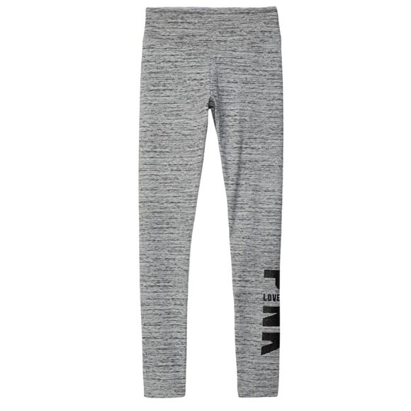 PINK Victoria's Secret Pants - Victoria's Secret Pink High Waist Full Length V Winter Legging Gray NWT SZ M